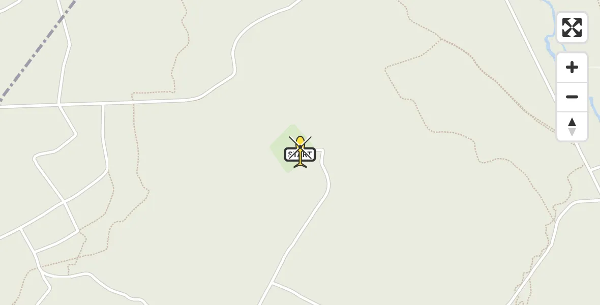 Routekaart van de vlucht: Politiehelikopter naar Ermelo, Cyriassischepad