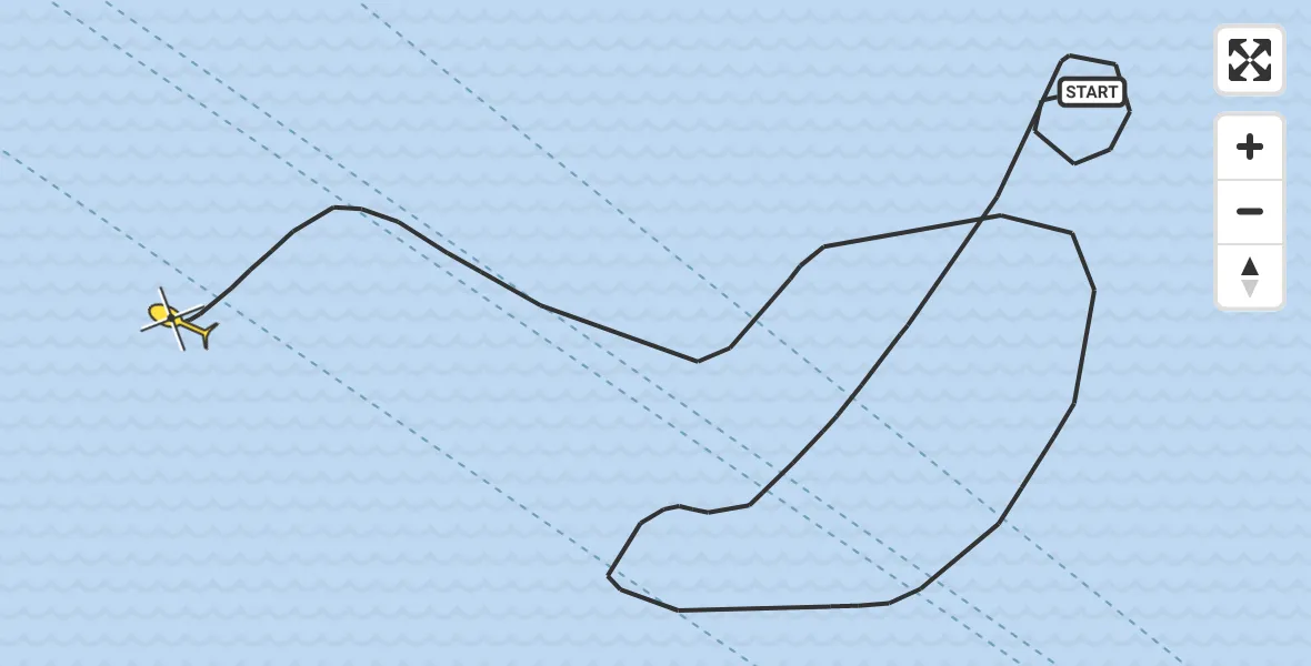 Routekaart van de vlucht: Politieheli naar 