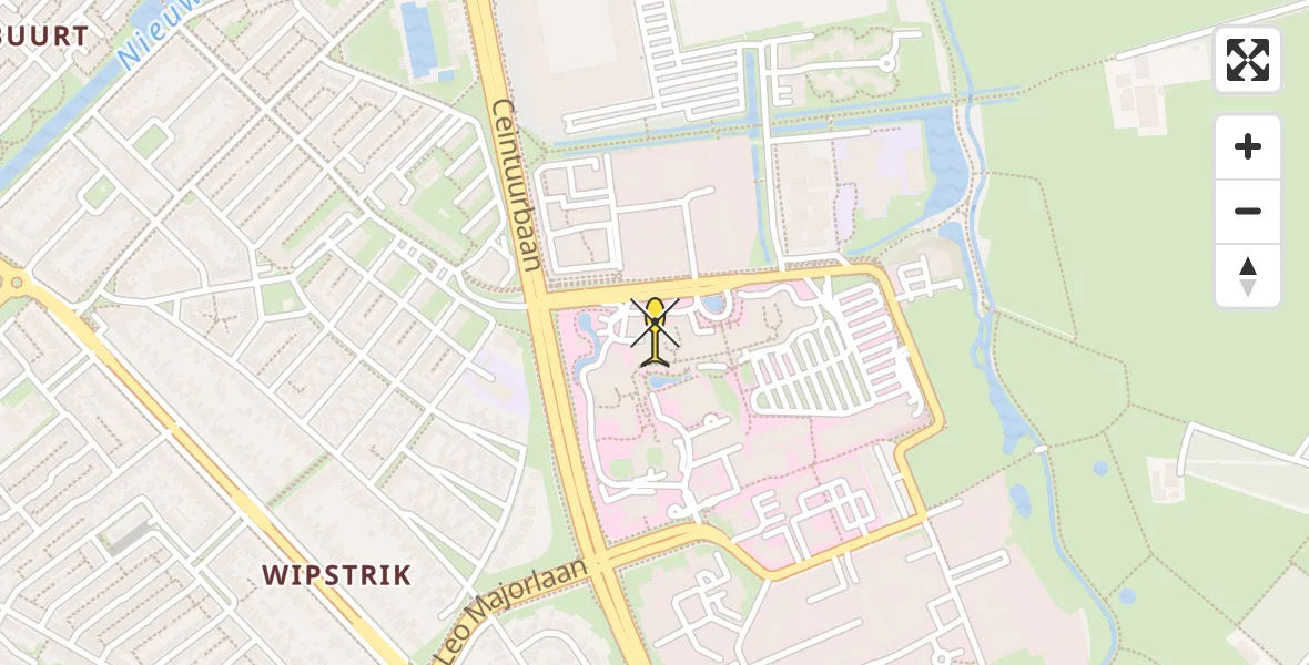 Routekaart van de vlucht: Lifeliner 1 naar Zwolle