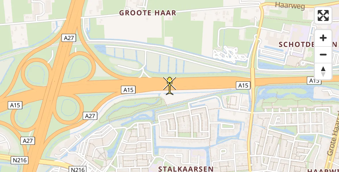 Routekaart van de vlucht: Lifeliner 2 naar Gorinchem