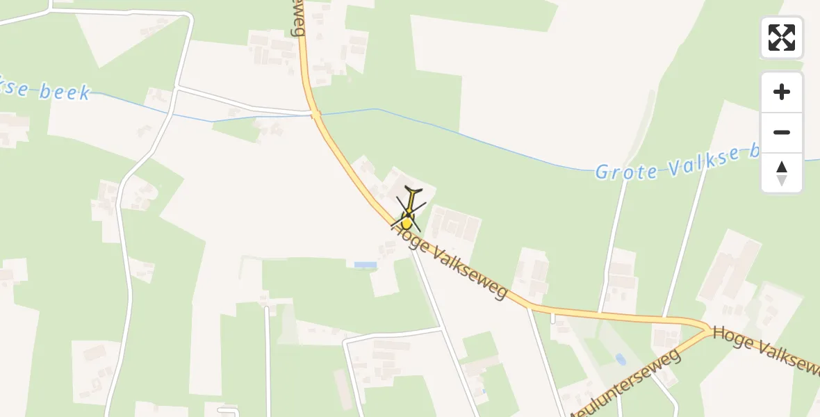 Routekaart van de vlucht: Lifeliner 3 naar Lunteren