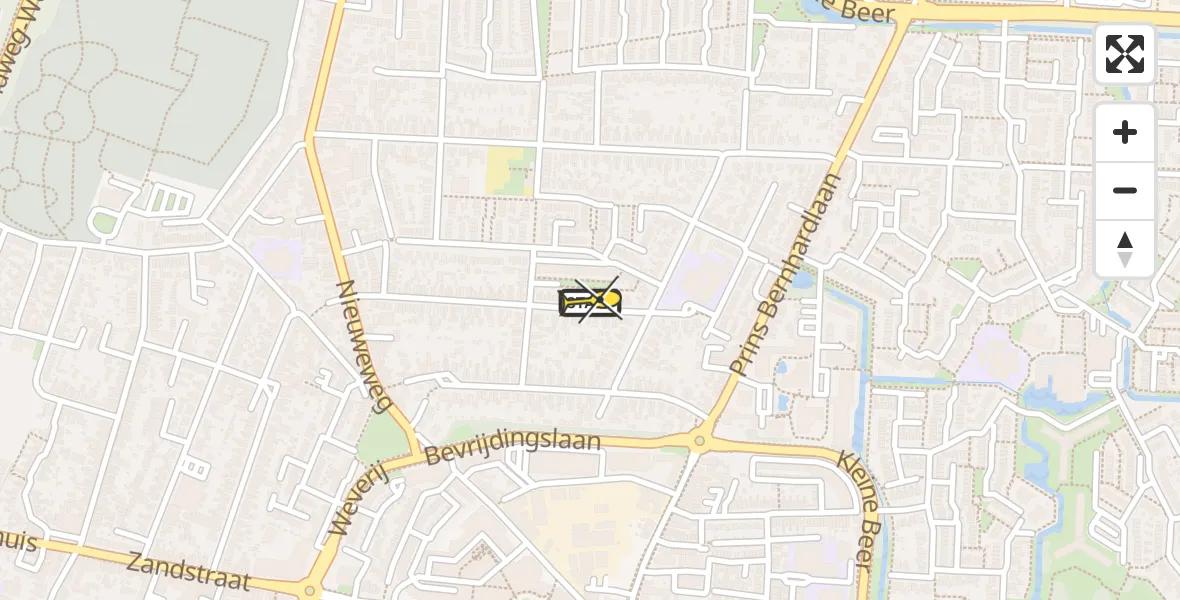 Routekaart van de vlucht: Lifeliner 3 naar Veenendaal, Emmalaan