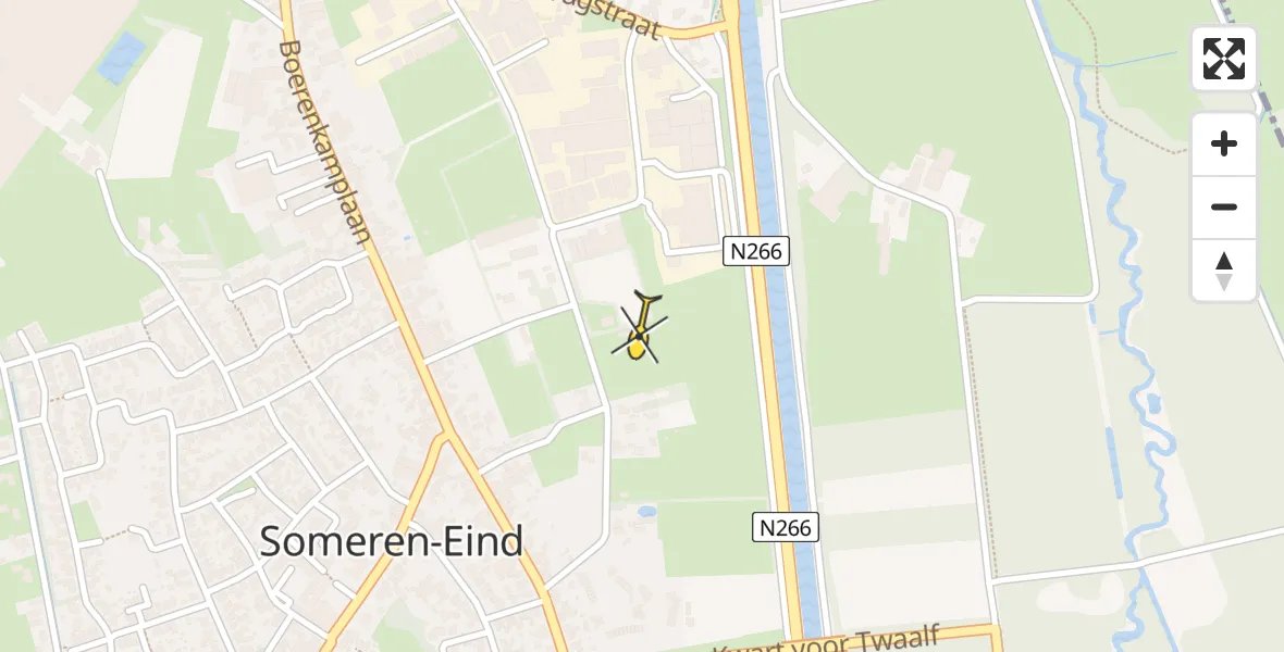 Routekaart van de vlucht: Lifeliner 3 naar Someren