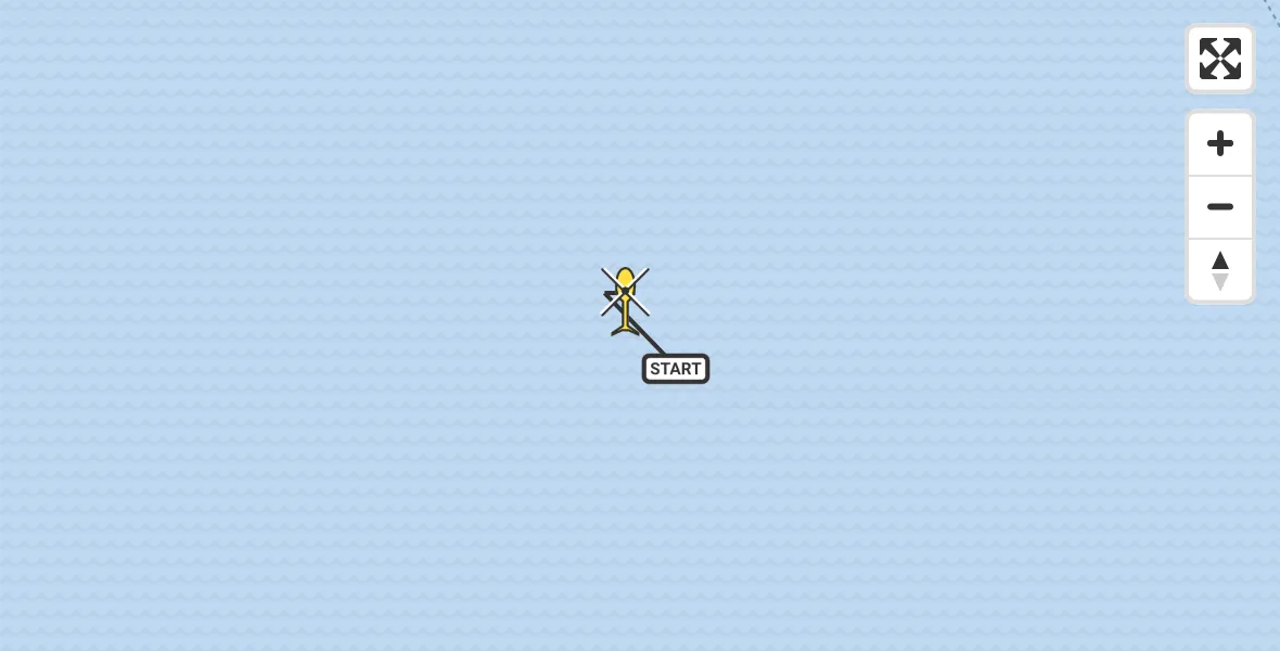 Routekaart van de vlucht: Kustwachthelikopter naar Poortvliet, Tholense Gat