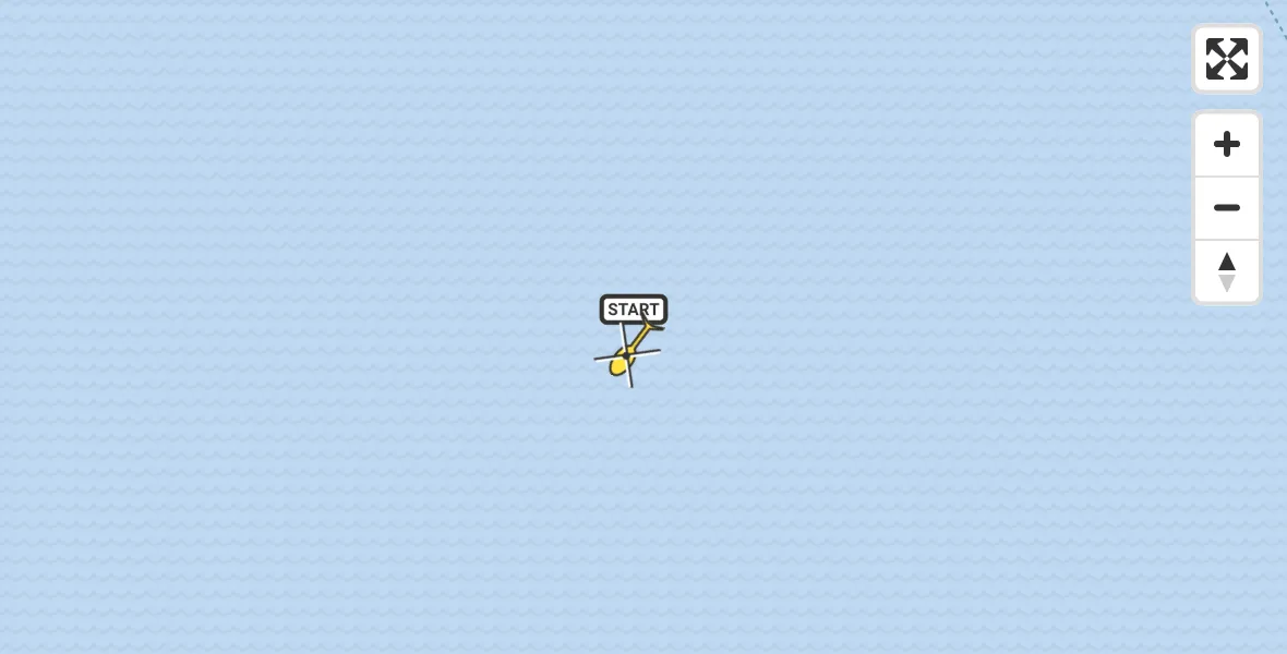 Routekaart van de vlucht: Kustwachthelikopter naar Poortvliet, Tholense Gat