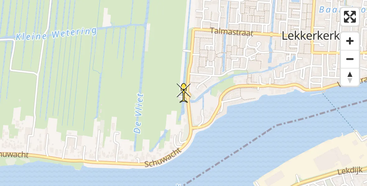 Routekaart van de vlucht: Lifeliner 2 naar Lekkerkerk