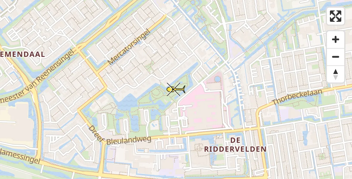 Routekaart van de vlucht: Lifeliner 2 naar Gouda