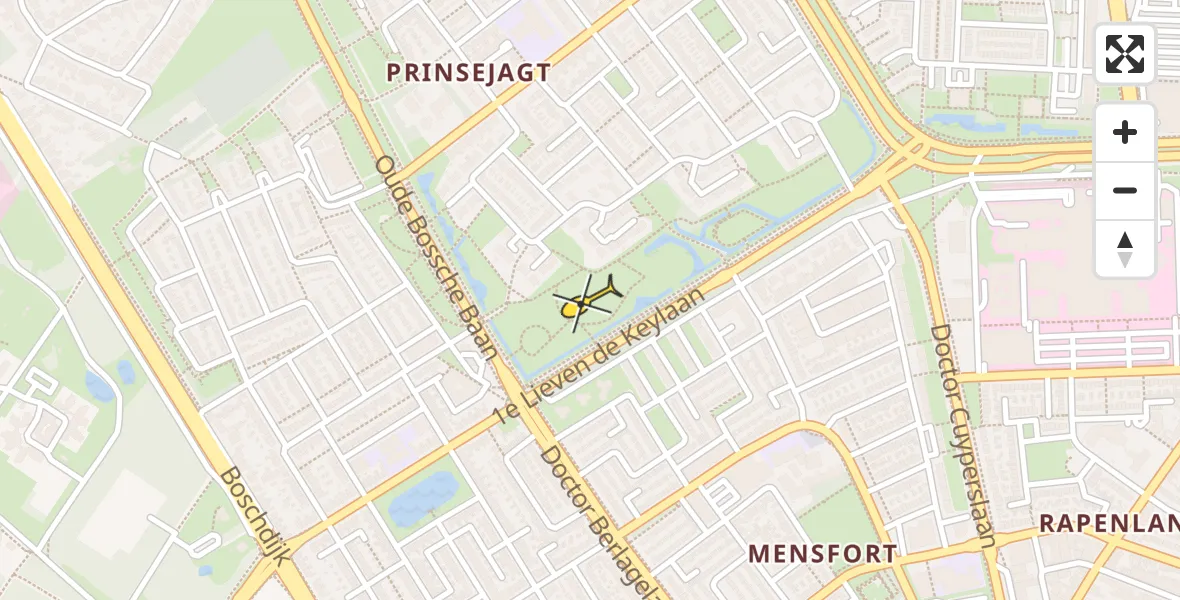 Routekaart van de vlucht: Lifeliner 3 naar Eindhoven