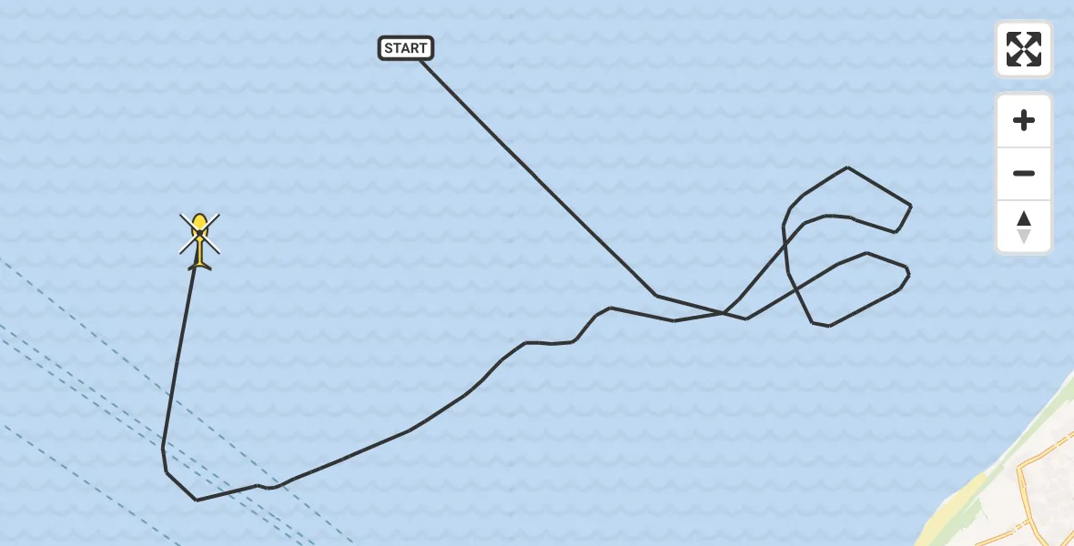 Routekaart van de vlucht: Politieheli naar 