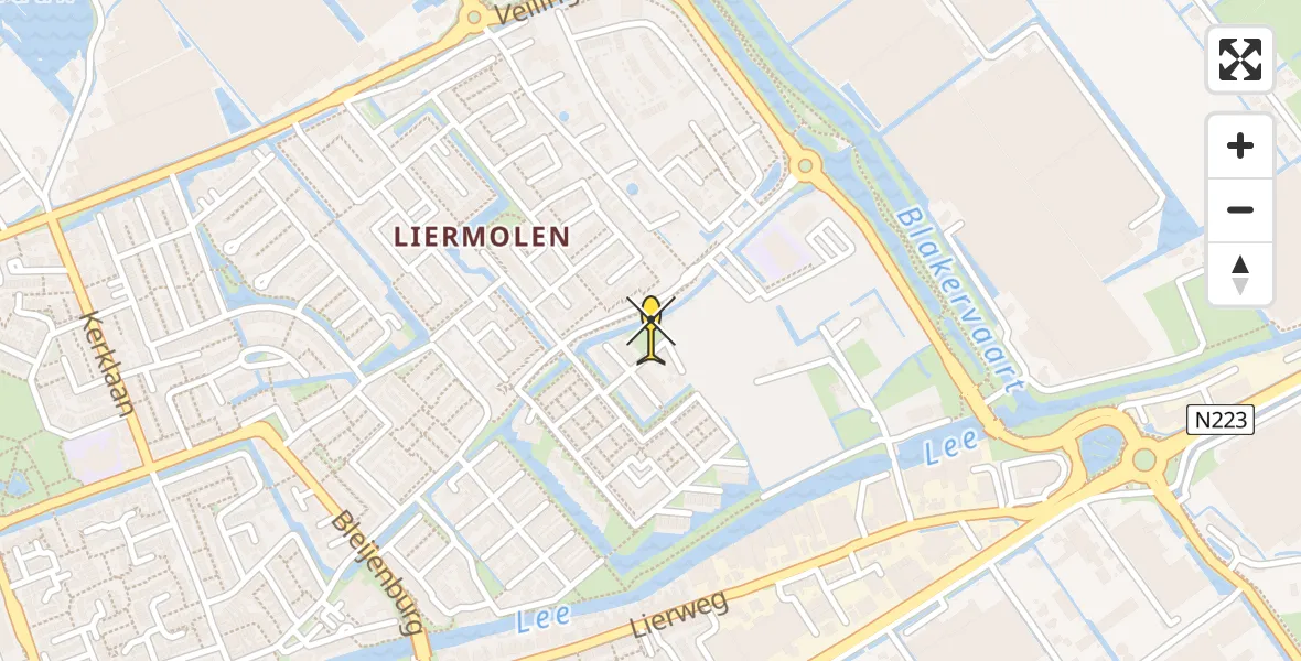 Routekaart van de vlucht: Lifeliner 2 naar De Lier