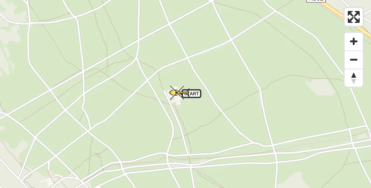 Routekaart van de vlucht: Politieheli naar Ermelo, Postweg