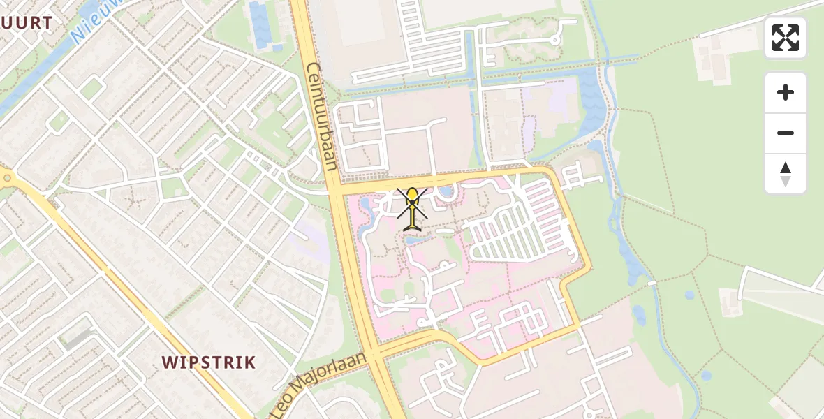 Routekaart van de vlucht: Lifeliner 4 naar Zwolle