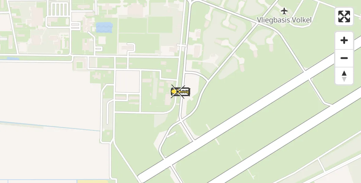 Routekaart van de vlucht: Lifeliner 3 naar Vliegbasis Volkel, Zeelandsedijk