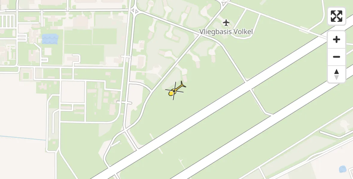 Routekaart van de vlucht: Lifeliner 3 naar Vliegbasis Volkel
