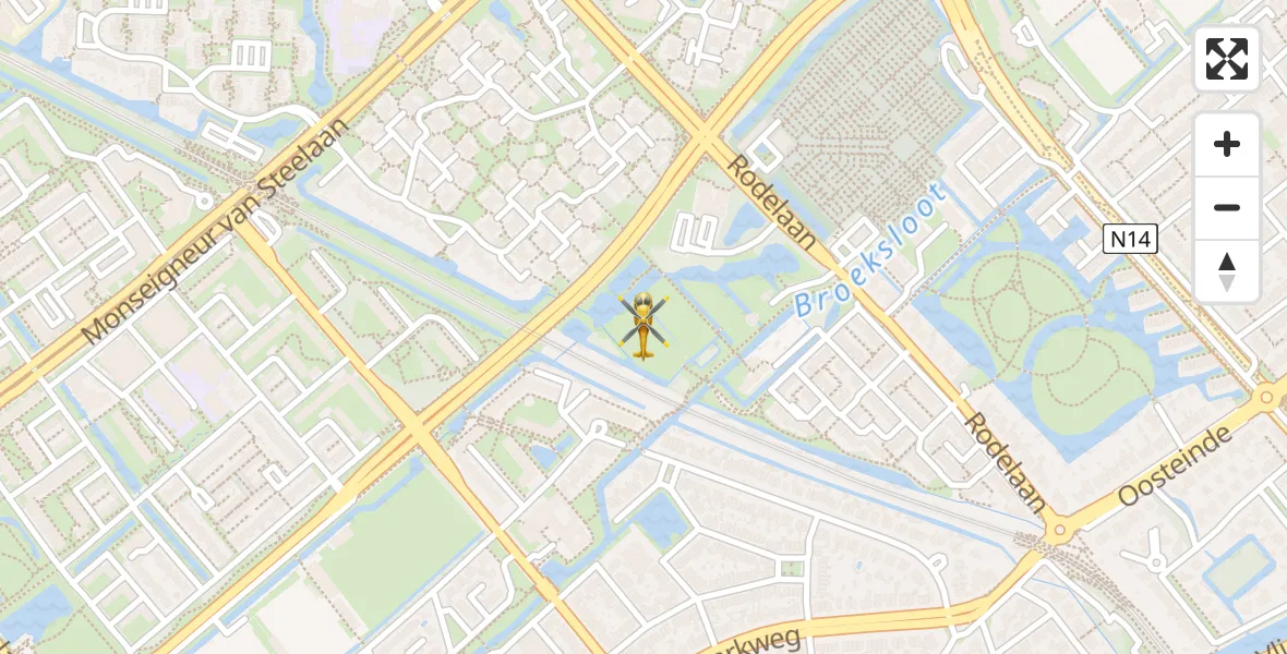 Vluchtroute Traumahelikopter Voorburg - Voorburg, 12 december 2025, 12:18
