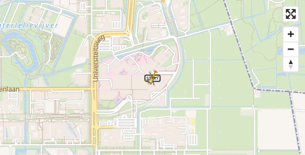 Vluchtroute Traumahelikopter Universitair Medisch Centrum Utrecht - Universitair Medisch Centrum Utrecht, 12 december 2025, 15:11