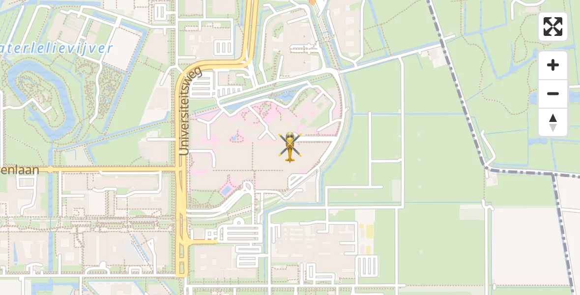 Vluchtroute Traumahelikopter Universitair Medisch Centrum Utrecht - Universitair Medisch Centrum Utrecht, 12 december 2025, 16:08