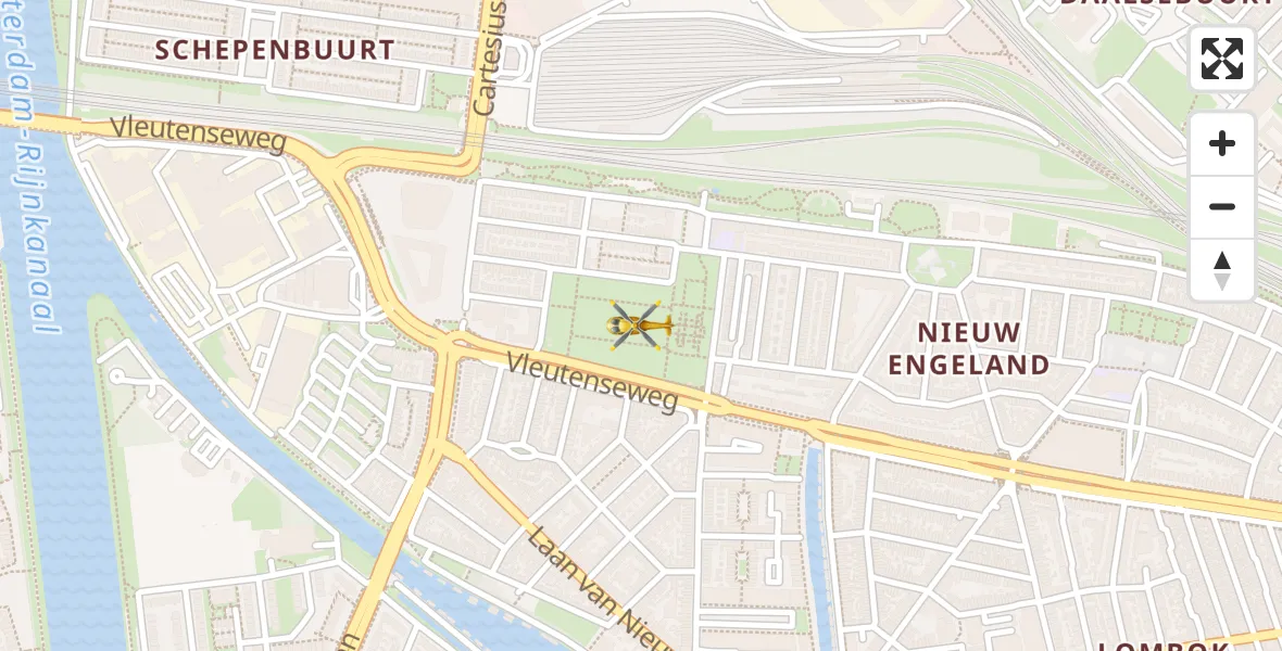 Vluchtroute Traumahelikopter Utrecht - Utrecht, 12 december 2025, 18:16