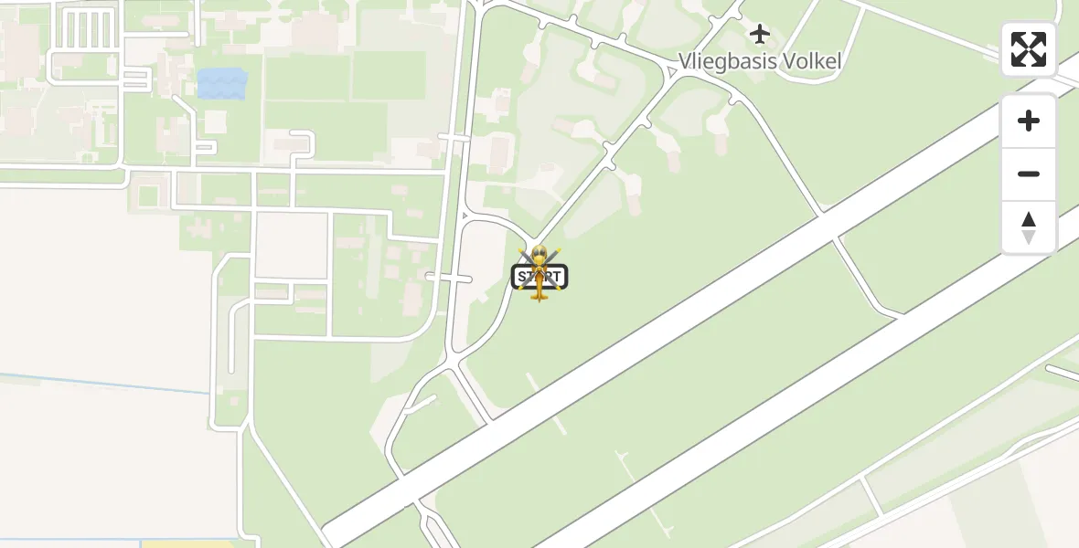 Vluchtroute Traumahelikopter Vliegbasis Volkel - Vliegbasis Volkel, 12 december 2025, 18:18
