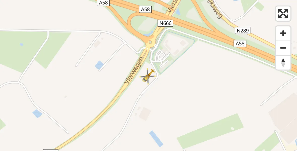 Vluchtroute Traumahelikopter Kapelle - Kapelle, 12 december 2025, 22:26