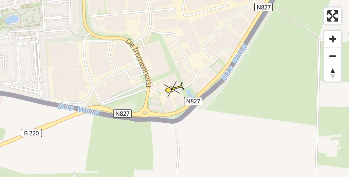 Routekaart van de vlucht: Lifeliner 3 naar 's-Heerenberg