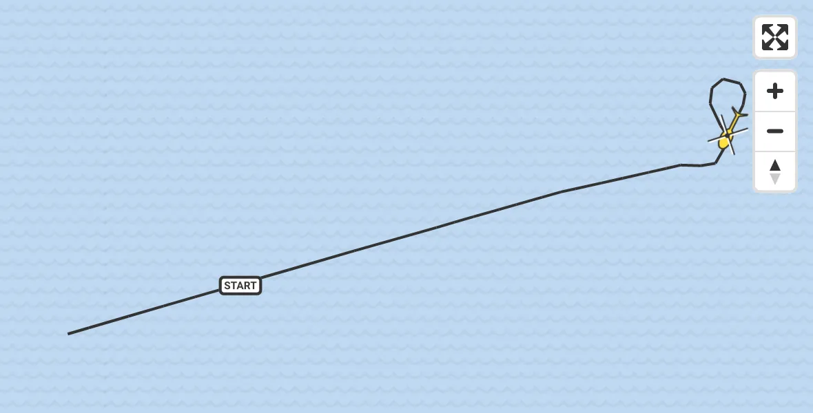 Vluchtroute Kustwachthelikopter van  naar 