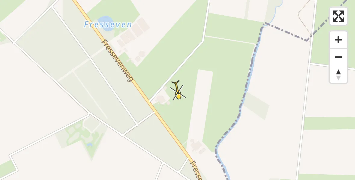 Routekaart van de vlucht: Lifeliner 3 naar Bergeijk