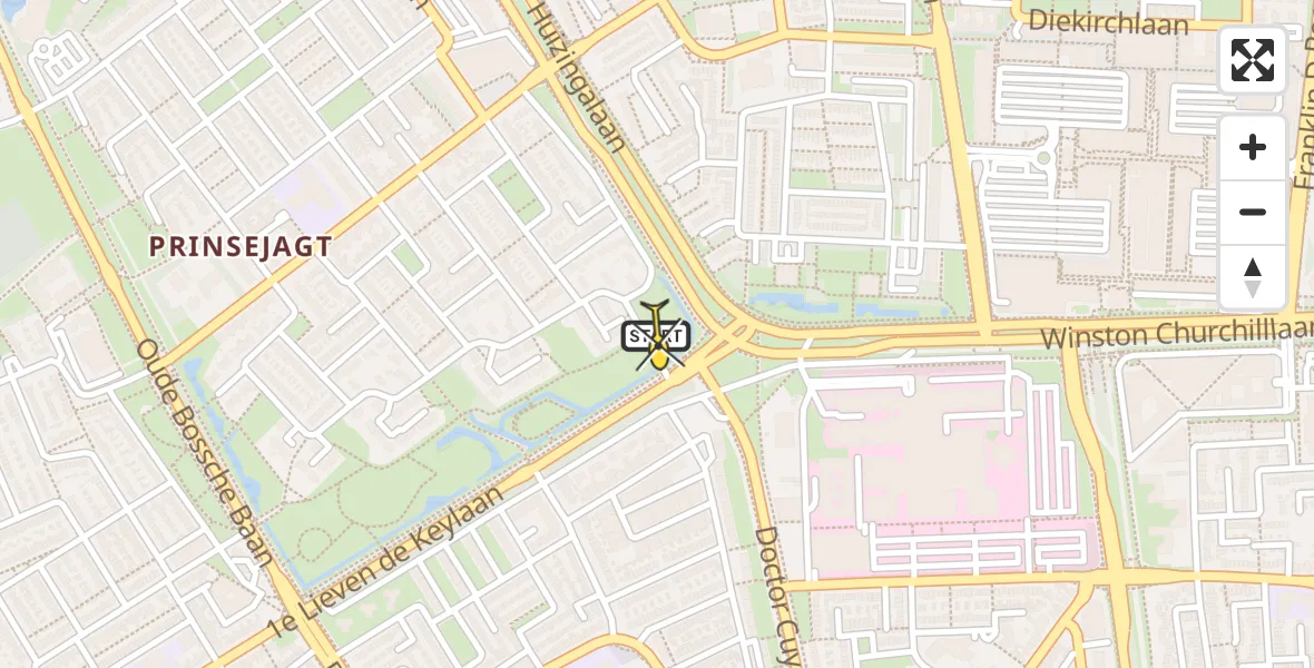 Routekaart van de vlucht: Lifeliner 3 naar Eindhoven, Dom Paul Bellotweg