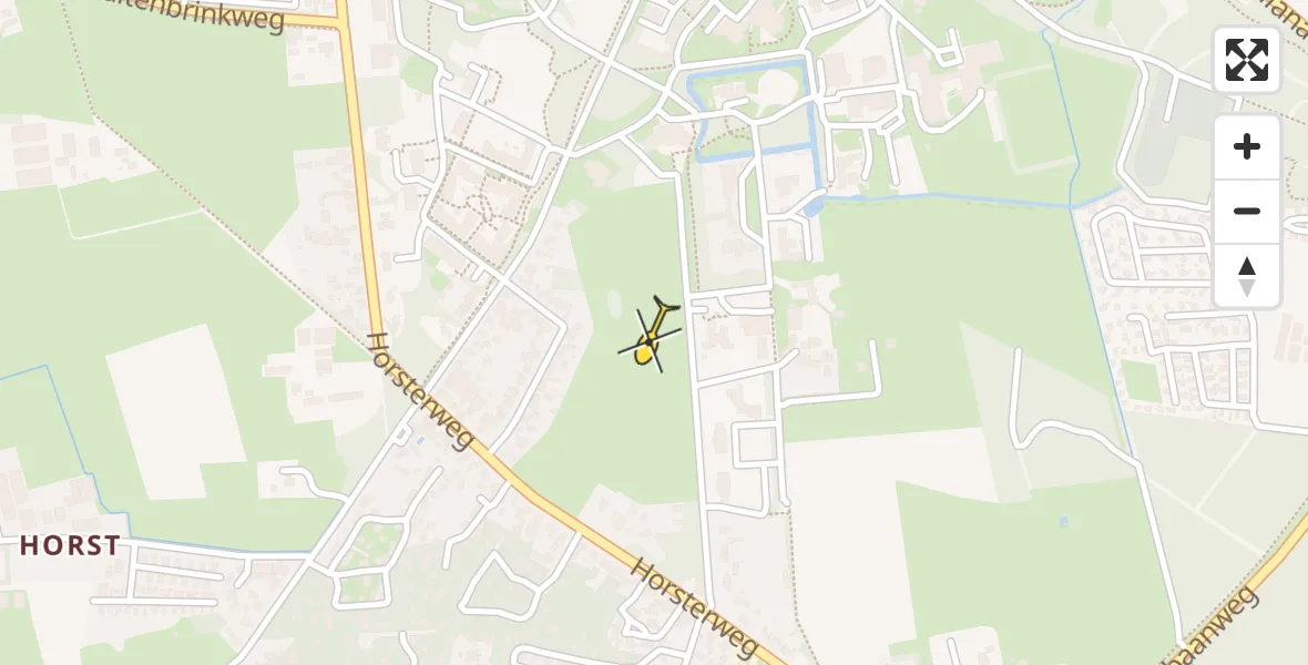 Routekaart van de vlucht: Lifeliner 1 naar Ermelo