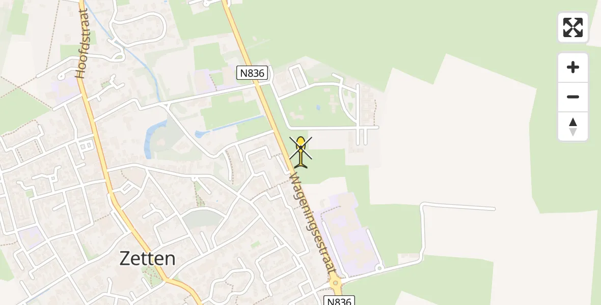 Routekaart van de vlucht: Lifeliner 3 naar Zetten