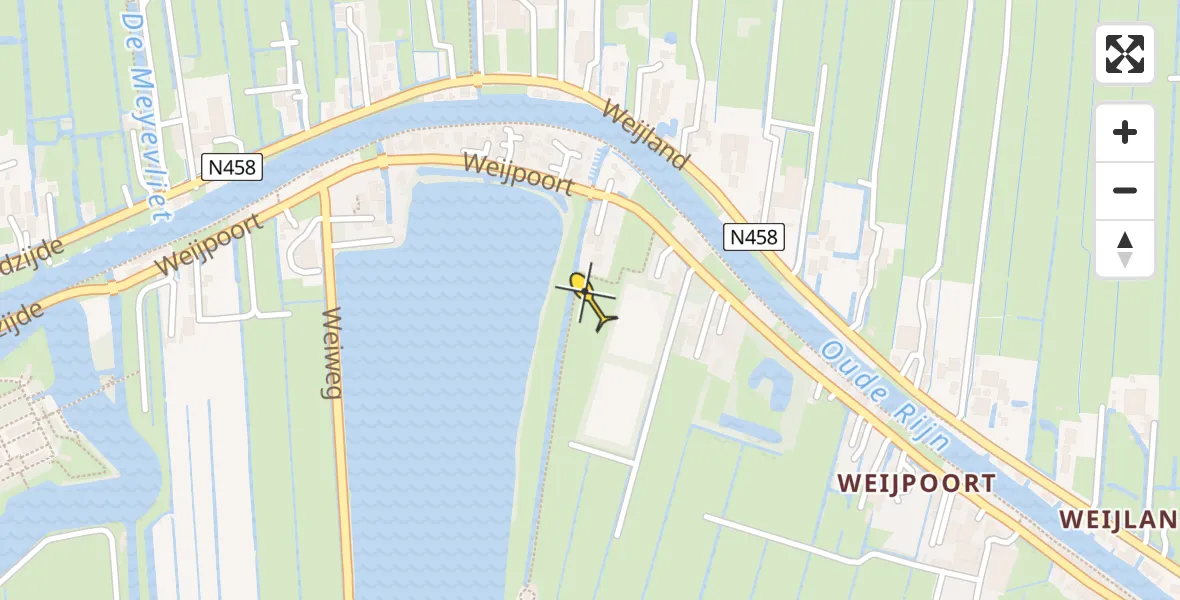 Routekaart van de vlucht: Lifeliner 2 naar Nieuwerbrug aan den Rijn