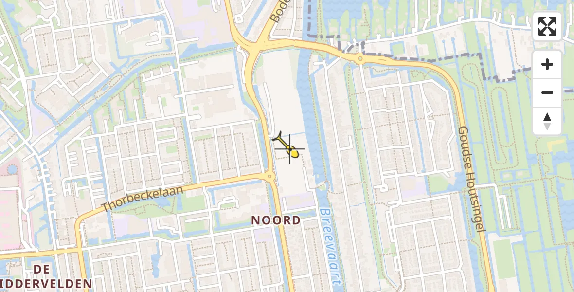 Routekaart van de vlucht: Lifeliner 2 naar Gouda