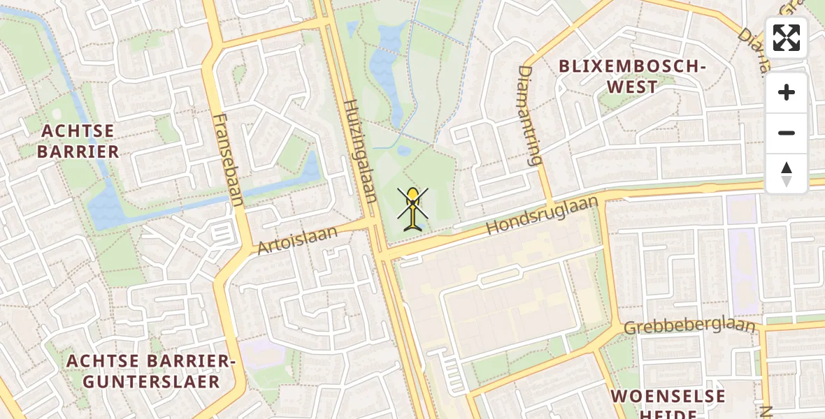 Routekaart van de vlucht: Lifeliner 3 naar Eindhoven