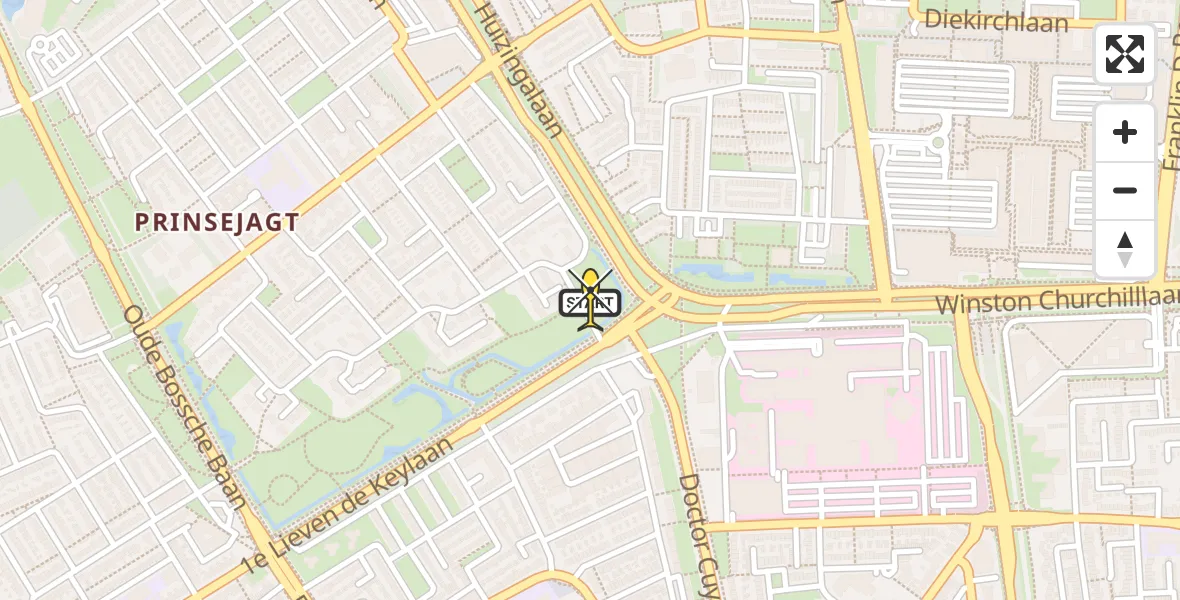 Routekaart van de vlucht: Lifeliner 3 naar Eindhoven, Dom Paul Bellotweg