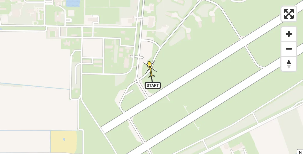 Routekaart van de vlucht: Lifeliner 3 naar Vliegbasis Volkel, Zeelandsedijk