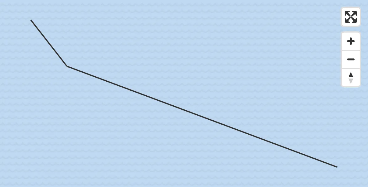 Routekaart van de vlucht: Kustwachthelikopter naar 