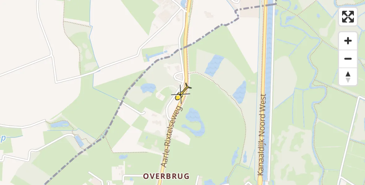 Routekaart van de vlucht: Lifeliner 3 naar Helmond