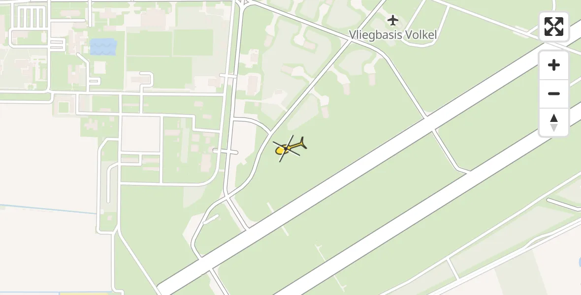 Routekaart van de vlucht: Lifeliner 3 naar Vliegbasis Volkel