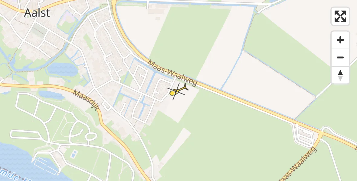 Routekaart van de vlucht: Lifeliner 3 naar Aalst