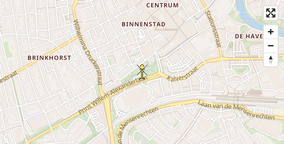 Routekaart van de vlucht: Lifeliner 3 naar Apeldoorn