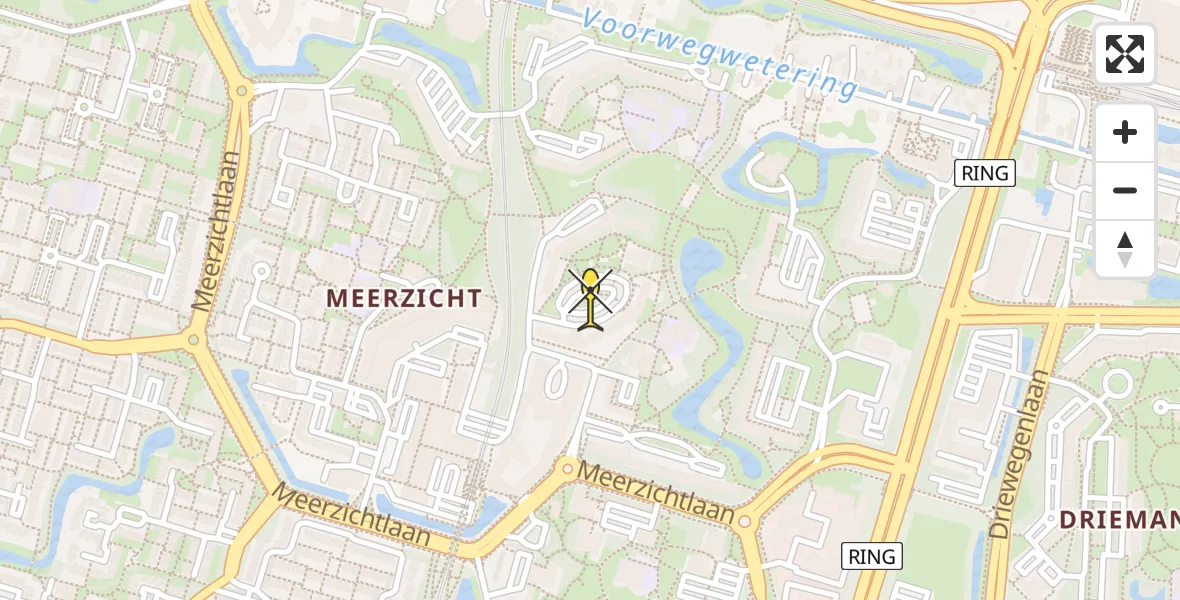 Routekaart van de vlucht: Lifeliner 2 naar Zoetermeer