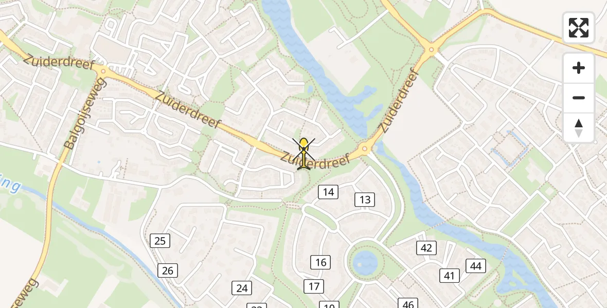 Routekaart van de vlucht: Lifeliner 3 naar Wijchen