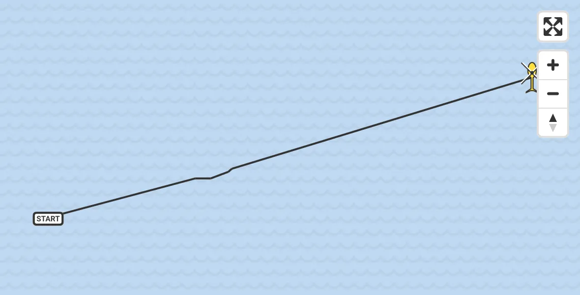 Vluchtroute Kustwachthelikopter van  naar 