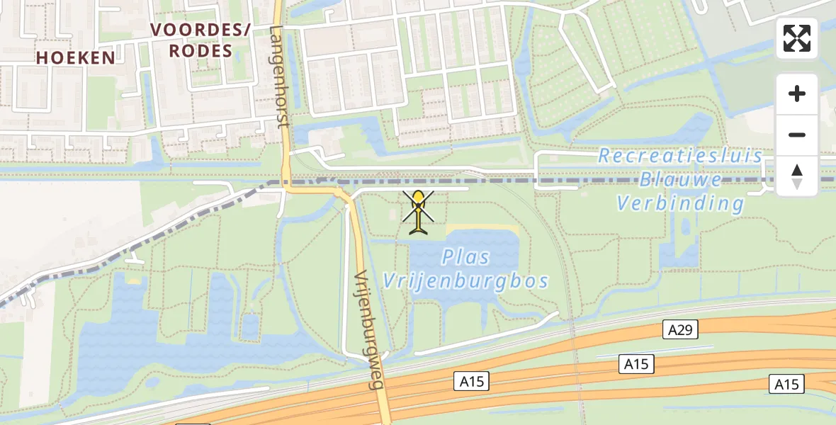 Routekaart van de vlucht: Lifeliner 2 naar Barendrecht