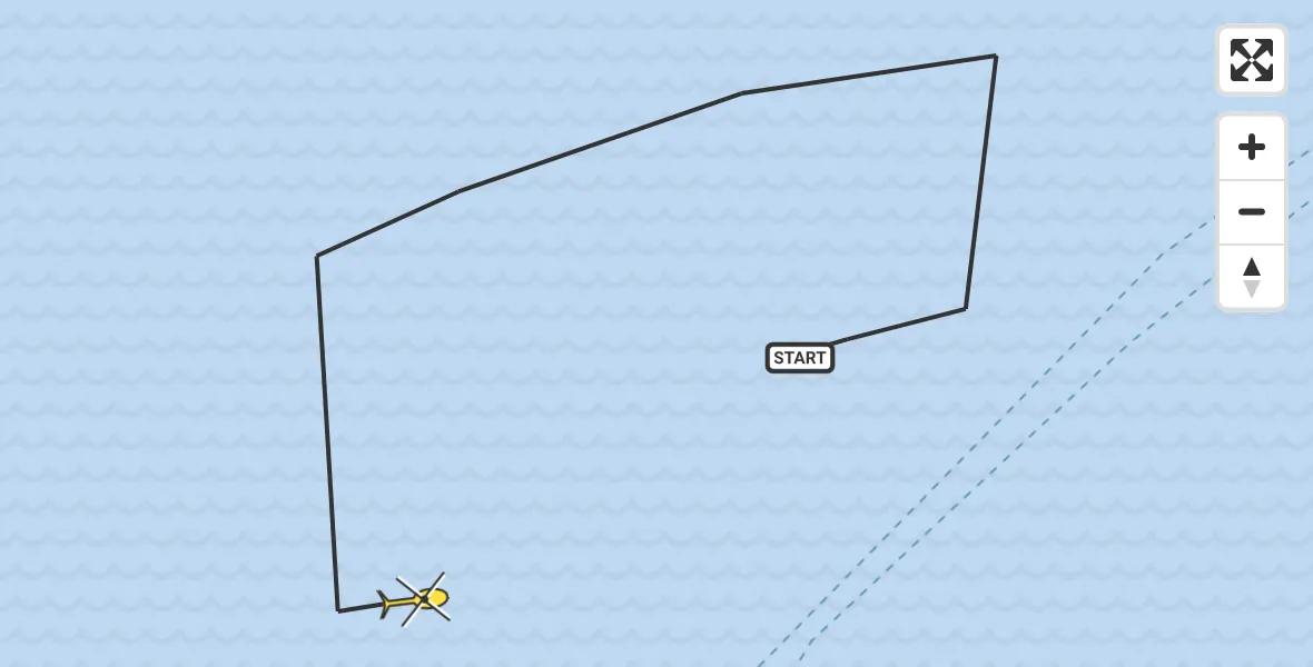 Routekaart van de vlucht: Kustwachthelikopter naar Vlissingen, Westerschelde & Saeftinghe