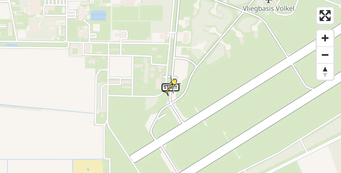 Routekaart van de vlucht: Lifeliner 3 naar Vliegbasis Volkel, Zeelandsedijk