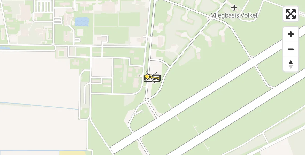 Routekaart van de vlucht: Lifeliner 3 naar Vliegbasis Volkel, Zeelandsedijk