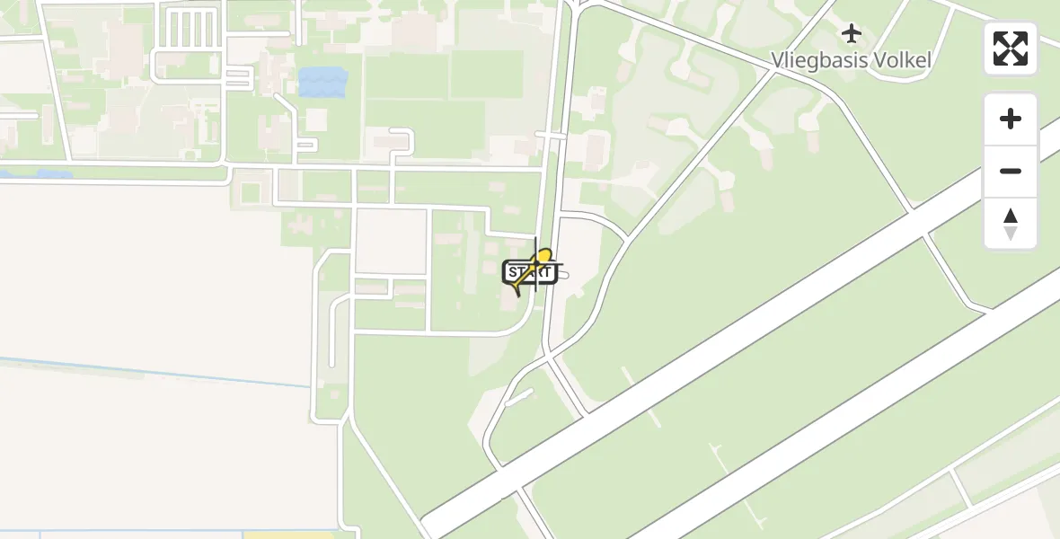Routekaart van de vlucht: Lifeliner 3 naar Vliegbasis Volkel, Zeelandsedijk