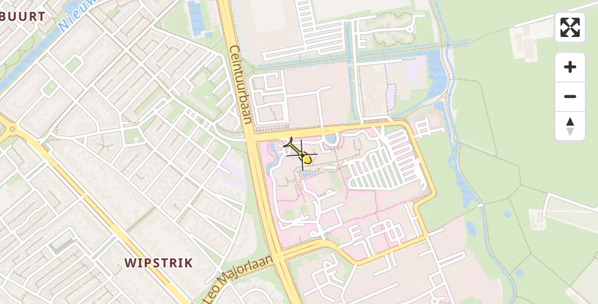 Routekaart van de vlucht: Lifeliner 4 naar Zwolle