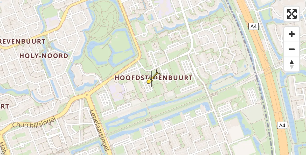 Routekaart van de vlucht: Lifeliner 2 naar Vlaardingen